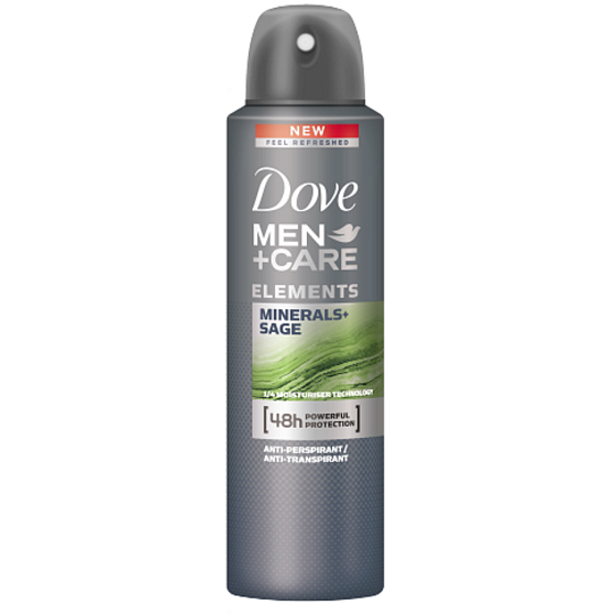 Dove Men + Care Elements Minerals & Sage antiperspirant deodorant sprej s 48hodinovým účinkem pro muže 150 ml
