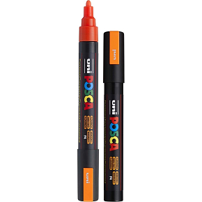 Posca Univerzální akrylátový popisovač 1,8 - 2,5 mm Fluo-oranžová PC-5M