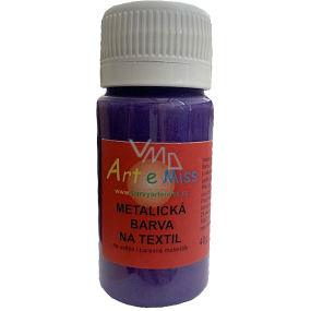 Art e Miss Barva na textil metalická 42 Tmavá fialová 40 g
