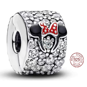 Charm Sterlingové stříbro 925 Disney Minnie stopper, klipový korálek na náramek