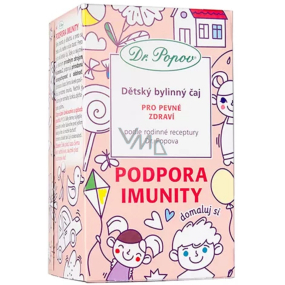 Dr. Popov Podpora imunity bylinný čaj pro pevné zdraví 20 x 1,5 g