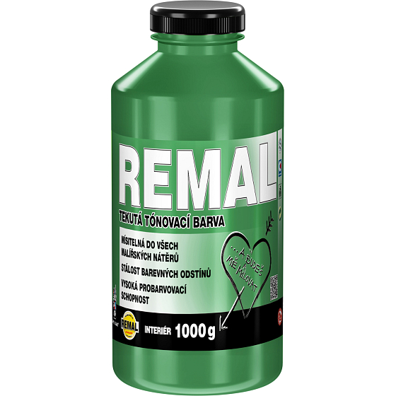 REMAL tónovací barva, 0550 zelená, 1 kg