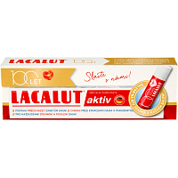 Lacalut zubní pasta Aktiv 75 ml + balzám na rty 4,8 g