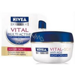 Nivea Visage Vital Multi Active Sója noční krém proti vráskám 50 ml