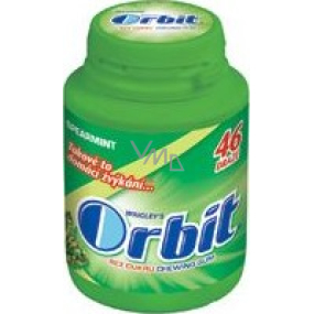 Wrigleys Orbit Spearmint žvýkačky bez cukru dražé 46 kusů dóza