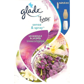 Glade by Brise Sense & Spray Levandule & Jasmín osvěžovač vzduchu náhradní náplň 18 ml sprej