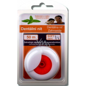 Soft Dent Hladká voskovaná dentální nit 50 m