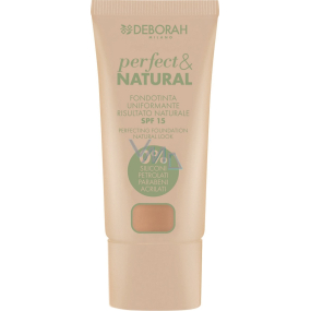 Deborah Milano Perfect & Natural Foundation SPF15 make-up 04 Sand 30 ml