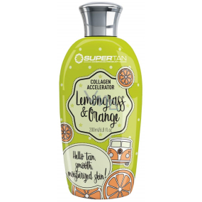 SuperTan Super Sensations Citronová tráva a Pomeranč Aktivní urychlovač opálení s kolagenem do solária 200ml