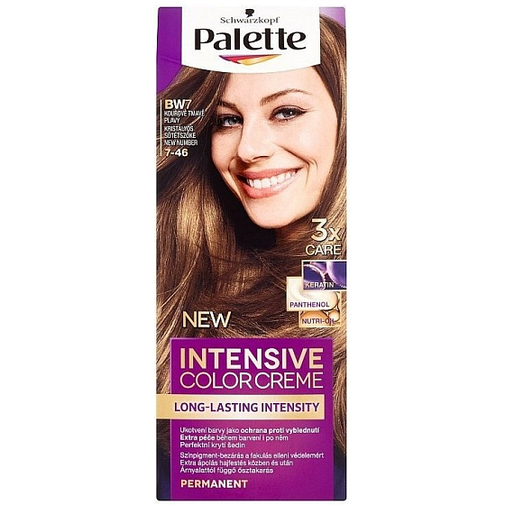 Schwarzkopf Palette Intensive Color Creme barva na vlasy 8-46 Kouřově tmavě plavý BW7