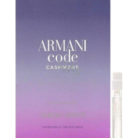 Giorgio Armani Code Cashmere parfémovaná voda pro ženy 1,2 ml s rozprašovačem, vialka