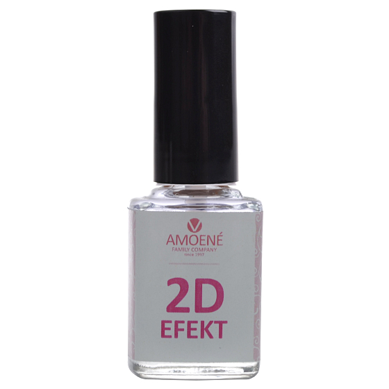 Amoené 2D zpevňující lak reagující na UV světlo 12 ml