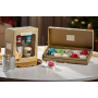 Yankee Candle Čajová svíčka 12 x 9,8 g x 12 kusů + svícen 10 kusů Vánoční dárková sada