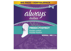 Always Dailies Fresh & Protect Normal s jemnou vůní slipové intimní vložky 60 kusů