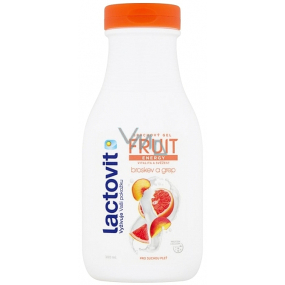 Lactovit Fruit Energy Vitalita a svěžest broskev a grep sprchový gel pro suchou pleť 300 ml