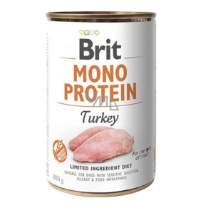 Brit Mono Protein Krocan 100% čistý krůtí protein kompletní krmivo pro psy 400 g