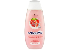 Schauma Nourish & Shine Jahody a mandlové mléko šampon na poškozené vlasy 400 ml