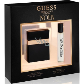 Guess Seductive Homme Noir toaletní voda pro muže 50 ml + toaletní voda 15 ml, dárková sada