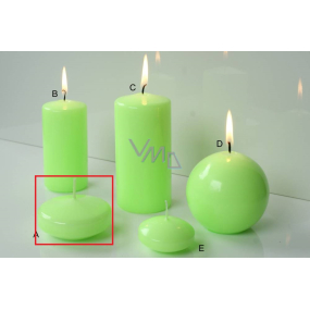 Lima Reflex fosforově zelená svíčka plovoucí čočka 30 x 70 mm 1 kus