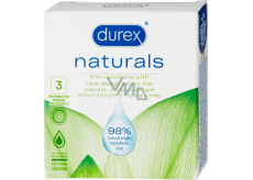 Durex Naturals kondom nominální šířka: 56 mm 3 kusy