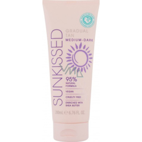 Sunkissed Gradual Tan samoopalovací mléko pro postupné lehké opálení Medium Dark 200 ml