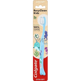 Colgate Kids RecyClean Extra Soft extra měkký 3+ let zubní kartáček pro děti 1 kus