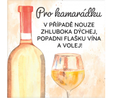 Albi Magnetka Pro kamarádku, v případě nouze zhluboka dýchej 6,5 x 6,5 cm
