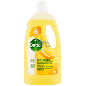 Dettol Power & Fresh Citron Dezinfekční přípravek na podlahy a povrchy 1 l