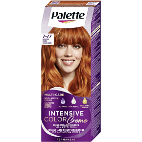 Schwarzkopf Palette Intensive Color Creme, barva na vlasy, 7-77 intenzivní měděný, 50 ml