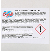 GO! All-in-One 5v1 tablety do myčky, 60 ks