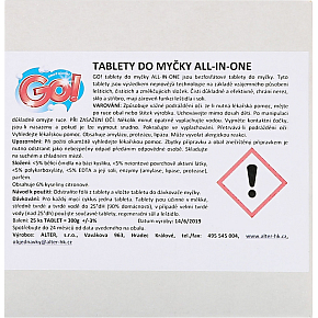 GO! All-in-One 5v1 tablety do myčky, 60 ks