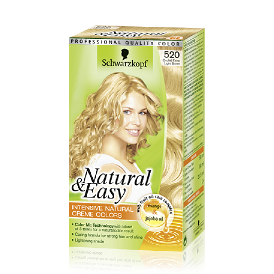 Schwarzkopf Natural & Easy barva na vlasy 520 Extra světle plavá orchidej