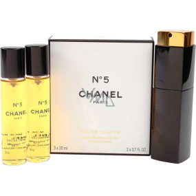 Chanel No.5 toaletní voda komplet pro ženy 3 x 20 ml