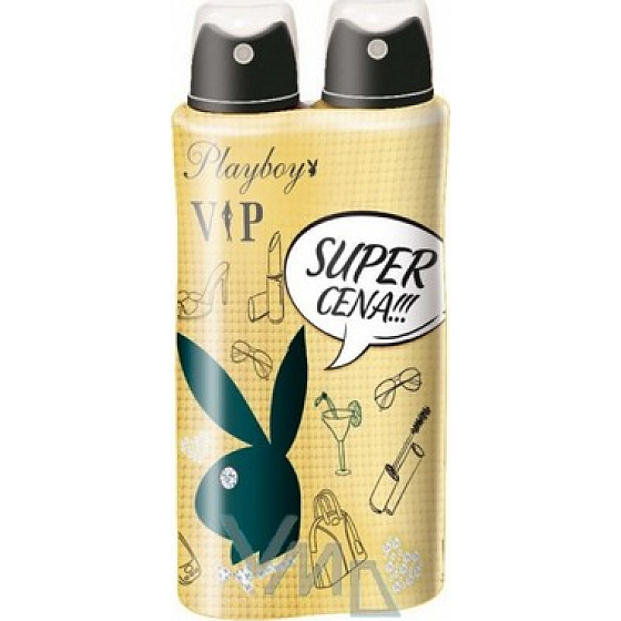 Playboy Vip for Her deodorant sprej pro ženy 2 x 150 ml, kosmetická sada