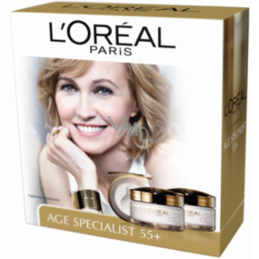 Loreal Paris Age Specialist 55+ denní krém 50 ml + noční krém 50 ml, kosmetická sada pro ženy