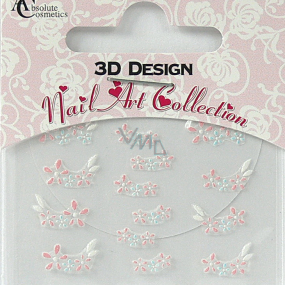 Absolute Cosmetics Nail Art 3D nálepky na nehty 24916 1 aršík