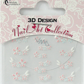 Absolute Cosmetics Nail Art 3D nálepky na nehty 24916 1 aršík