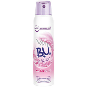 B.U. In Action Tender Touch antiperspirant deodorant sprej pro ženy 150 ml