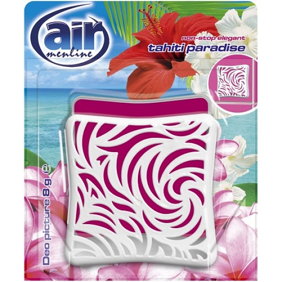Air Menline Deo Picture Non Stop Elegant Tahiti Paradise gelový osvěžovač vzduchu 8 g