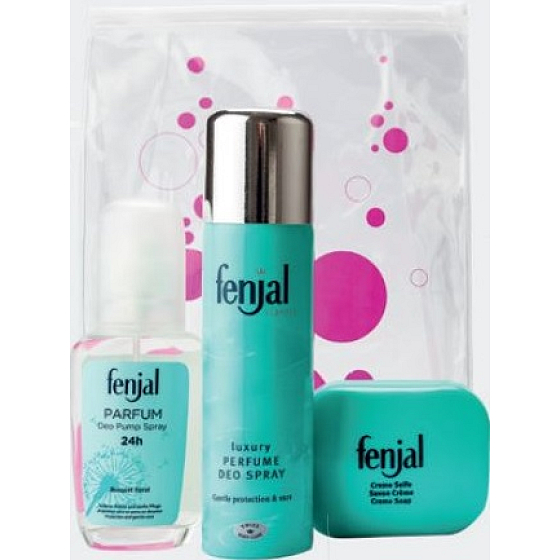 Fenjal 24h parfémovaný deodorant sklo 75 ml + Classic deodorant sprej 150 ml + Creme Soap toaletní mýdlo 100 g, kosmetická sada