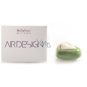 Millefiori Milano Air Design Difuzér nádobka pro vzlínání vůně pomocí porézní vrchní části srdce zelené