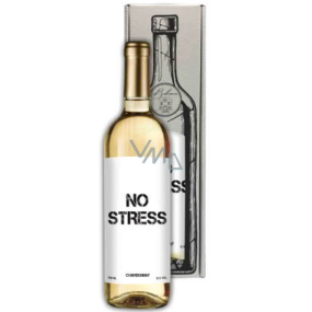 Bohemia Gifts Chardonnay No stress bílé dárkové víno 750 ml