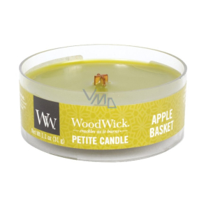 WoodWick Apple Basket - Košík jablek vonná svíčka s dřevěným knotem petite 31 g