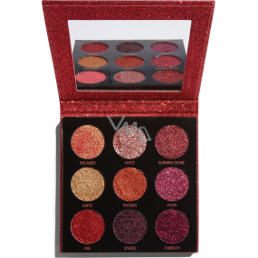 Makeup Revolution Pressed Glitter Hot Pursuit paletka třpytek 10,8 g