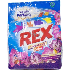 Rex Malaysan Orchid & Sandalwood Aromatherapy Color prášek na praní barevného prádla 18 dávek 1,17 kg