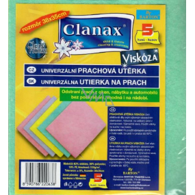 Clanax Univerzální utěrka viskóza netkaná 38 x 35 cm 5 kusů