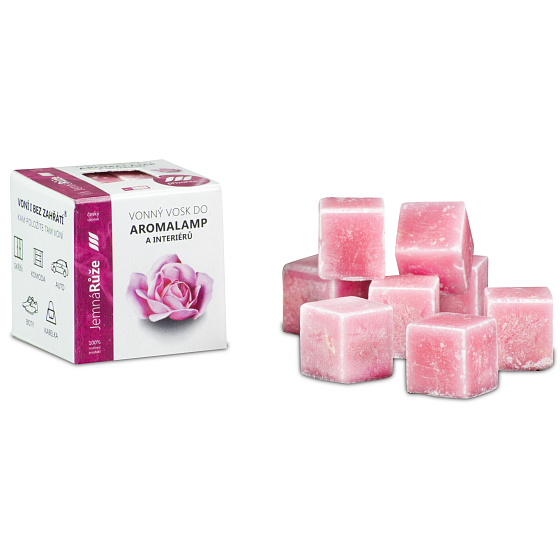 Kozák Jemná růže přírodní vonný vosk do aromalamp a interiérů 8 kostiček 30 g