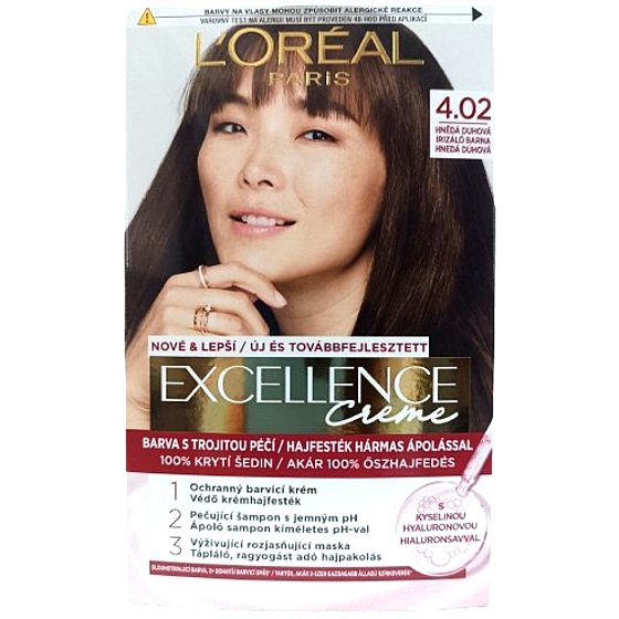 Loreal Paris Excellence Creme barva na vlasy 4.02 Hnědá duhová