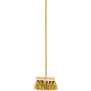 Spokar Koště zatloukané s holí, syntetické vlákna (PVC), hůl 120 cm, šířka 50 cm