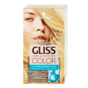 Schwarzkopf Gliss Color barva na vlasy 9-0 Přirozená světlá blond 2 x 60 ml